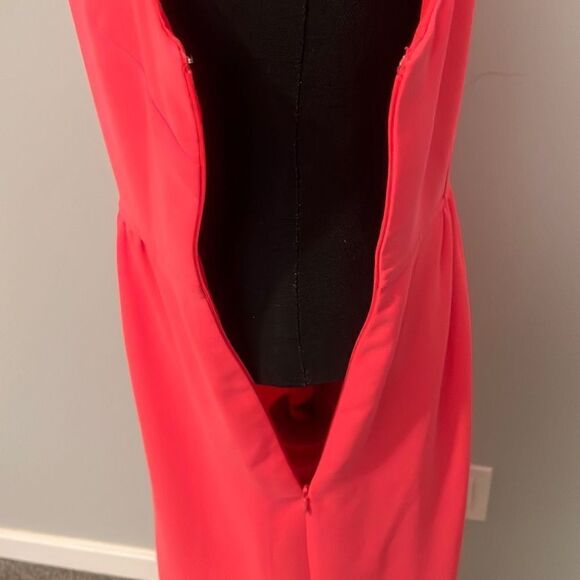 J Crew Women's Coral Pink Sleeveless Side Zip Sheath Dress - Picture 9 of 12